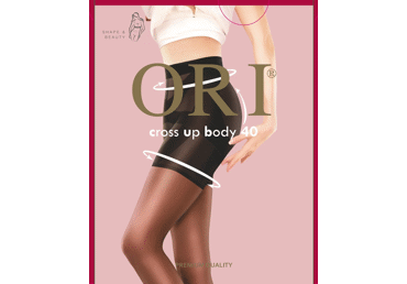 Sieviešu zeķbikses ORI Cross up body 40 nero 3