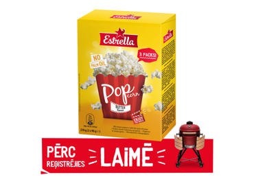 Popkorns ESTRELLA ar sviesta garšu 3x90g - 1