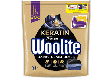 Veļas mazgājamās kapsulas WOOLITE Dark 33m.r.