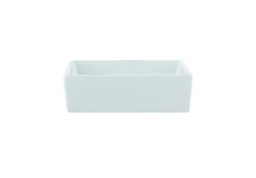 Kvadrātaveida dziļais šķīvis AURORA White 14cm