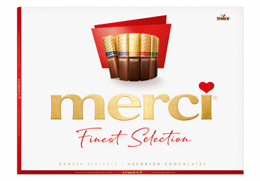 Konfekšu kārba MERCI Asorti 675g