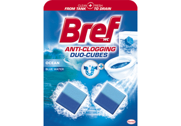 Tualetes bloks skalošanas tvertnei BREF 2x50g