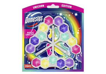Tualetes bloks DOMESTOS Power 5 Unicorn 3x50g