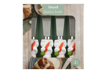 Sviesta naži UNIWELL Rabbit 4gab. - 1