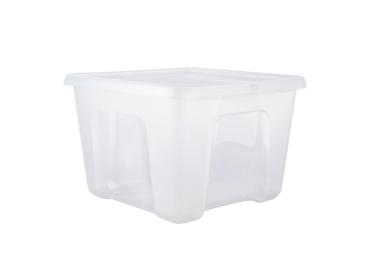 Plastmasas mantu uzglabāšanas kaste ar vāku 27L