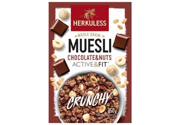 Pilngraudu musli šokolādes un riekstu HERKULESS 350g - 1
