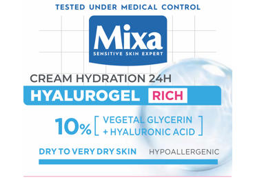 Sejas krēms MIXA Hyalurogel Rich dienas 50ml