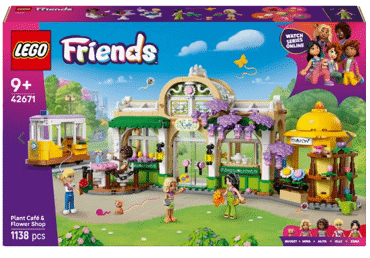 Konstruktors LEGO Kafejnīca un ziedu veikals 42671