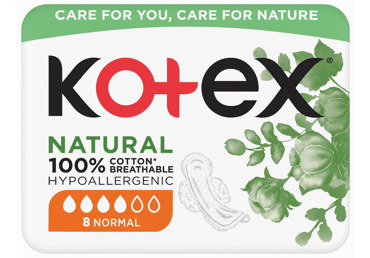 Hig.paketes KOTEX Natural Normal 8gab.