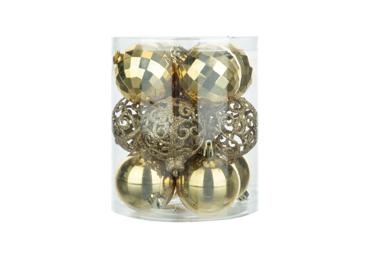 Ziemassvētku eglītes rotājumu komplekts 12gab.