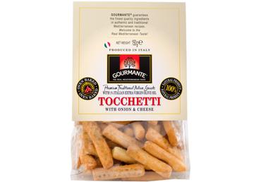 Krekeri Tocchetti ar sīpoliem GOURMANTE 150g