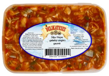 Siļķu filejas gabaliņi ungāru gaumē DELIKATESES kg