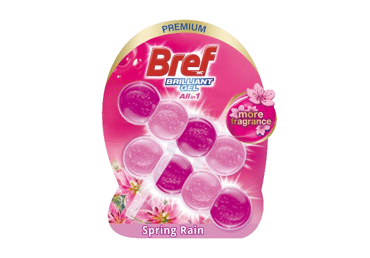 Tualetes bloks BREF BG Spring Rain 2x42g