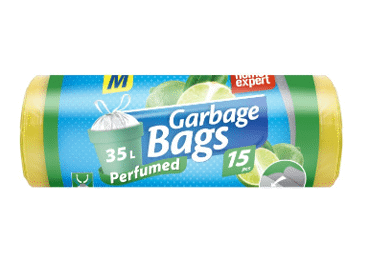 Smaržīgie atkritumu maisi 35L 15gab.