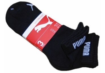 Sp.zeķes(Quarter)PUMA 3pāri 39/42 melnas - 1