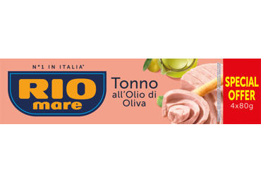Tunzivs olīveļļā 3+1 RIO MARE 320g