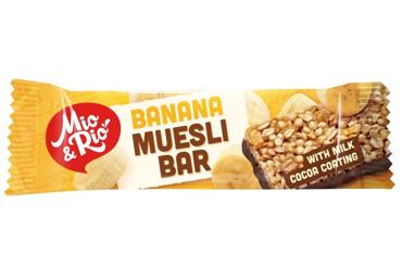 Musli batoniņš ar banāniem 20g