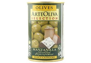 Zaļās olīvas ar sieru ARTEOLIVA 300g