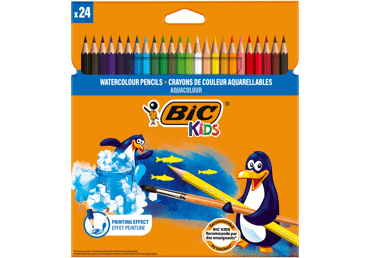 Krāsainie zīmuļi BIC 24gab.