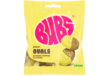 Želejas konfektes banānu Toffee BUBS 155g