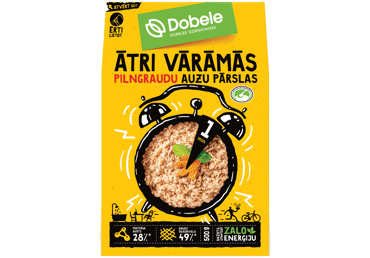 Ātri vārāmās auzu pārslas DOBELE 500g