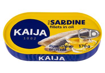 Sardīņu filejas eļļā KAIJA 170g