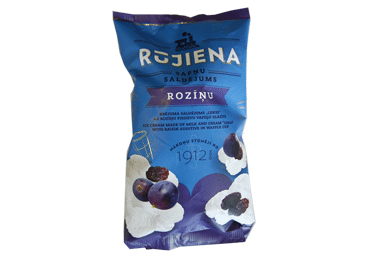 Saldējums RŪJIENA ar rozīnēm 75g