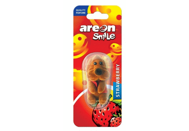 Auto gaisa atsvaidzinātājs AREON Smile Strawberry