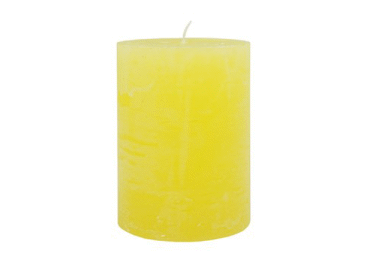 Rustik cilindrsvece dzeltena 6x8cm