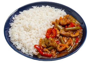 Cūkgaļa Āzijas gaumē ar rīsiem MEISTARA MARKA 350g - 2