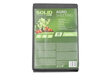 Agroplēve SOLID 1,6x5m 60g melna - 1