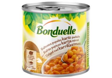 Baltās pupiņas karija mērcē BONDUELLE 430g