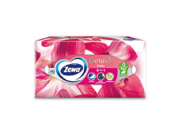 Kosm.salv. ZEWA Deluxe 3kārt. 90gab.