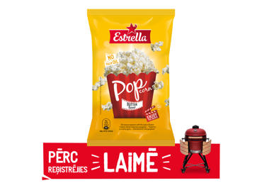 Popkorns ESTRELLA ar sviesta garšu 90g - 1