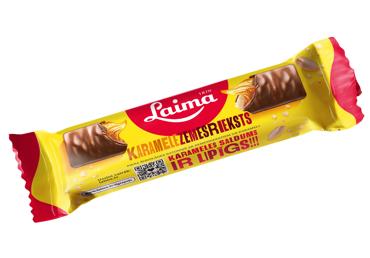 Šokolādes batoniņš LAIMA ar zemesriekstiem un karameli 50g