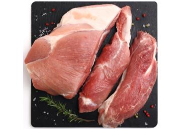 Cūkgaļas lāpstiņa bez kaula bez ādas fas.