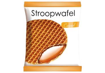 Vafeles Stroopwafel ar karameļu pildījumu 33g