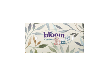 Kosmētiskās salvetes BLOOM Comfort 3kārtas 90gab.