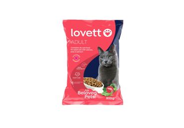 Sausā barība kaķiem lasis-pupiņas LOVETT 800g
