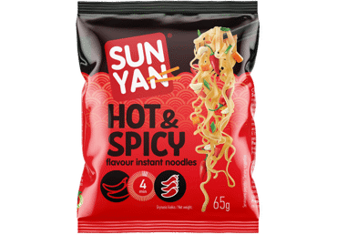 Ātri pagatavojamas nūdeles SUN YAN asa garša 65g