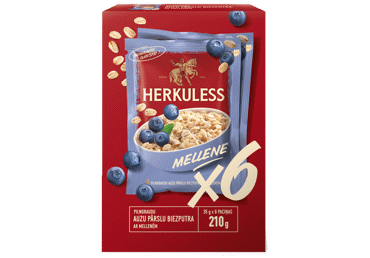 Auzu pārsu biezputra HERKULESS melleņu 210g