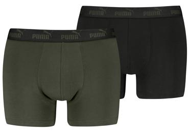 Vīriešu bokseršorti PUMA 2gab. melni zaļi L - 1