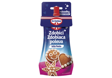 Dekoratīvā glazūra DR. OETKER balta 140g