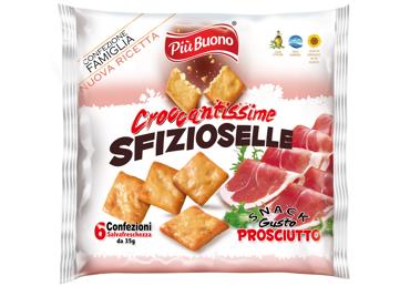 Krekeri Prosciutto garša PIU BUONO 180g