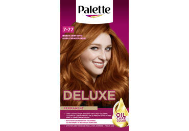 Palette Deluxe matu krāsa 7-77 intensīvi mirdzošs svarš