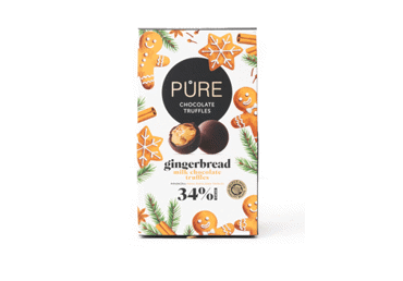 Piena šokolādes trifeles piparkūku krēma PURE 120g