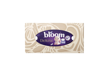 Kosmētiskās salvetes BLOOM Deluxe 4kārtas 100gab