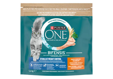 Sausā kaķu barība vistas ONE Weight Control 1,4kg