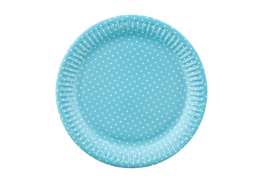 Vienr.šķīvji zili ILAJA 8gab.18cm