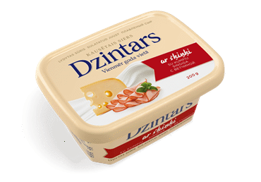 Kausētais siers DZINTARS ar šķiņķi 200g - 2